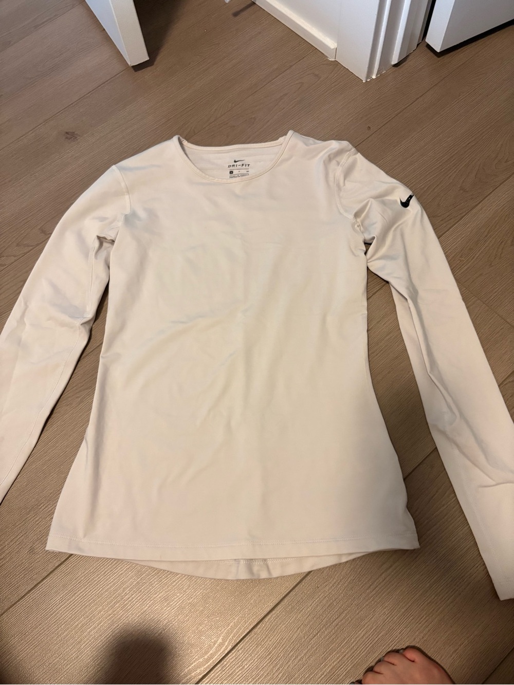 Nike Dri-FIT Long Sleeve Top - Light Beige/Cream
